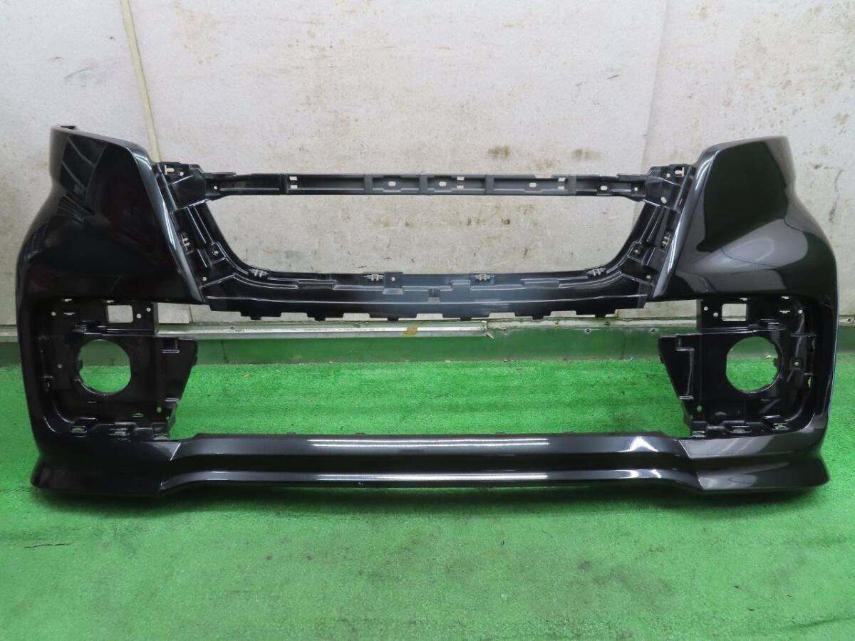 Q【C0515】MK53S スペーシアカスタム【後期】フロントバンパー【ブラック ZJ3】【71711-79R50/71711-79R5】拍卖