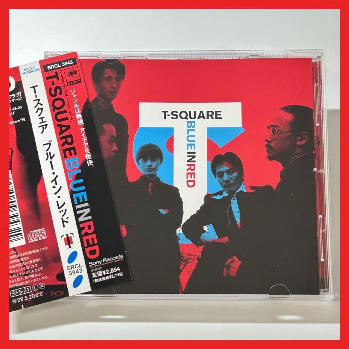 【SC28】【盤面良好・帯付】CD/T-SQUARE ザ・スクェア/BLUE IN RED ブルー・イン・レッド/アルバム インストゥルメンタル バンド拍卖