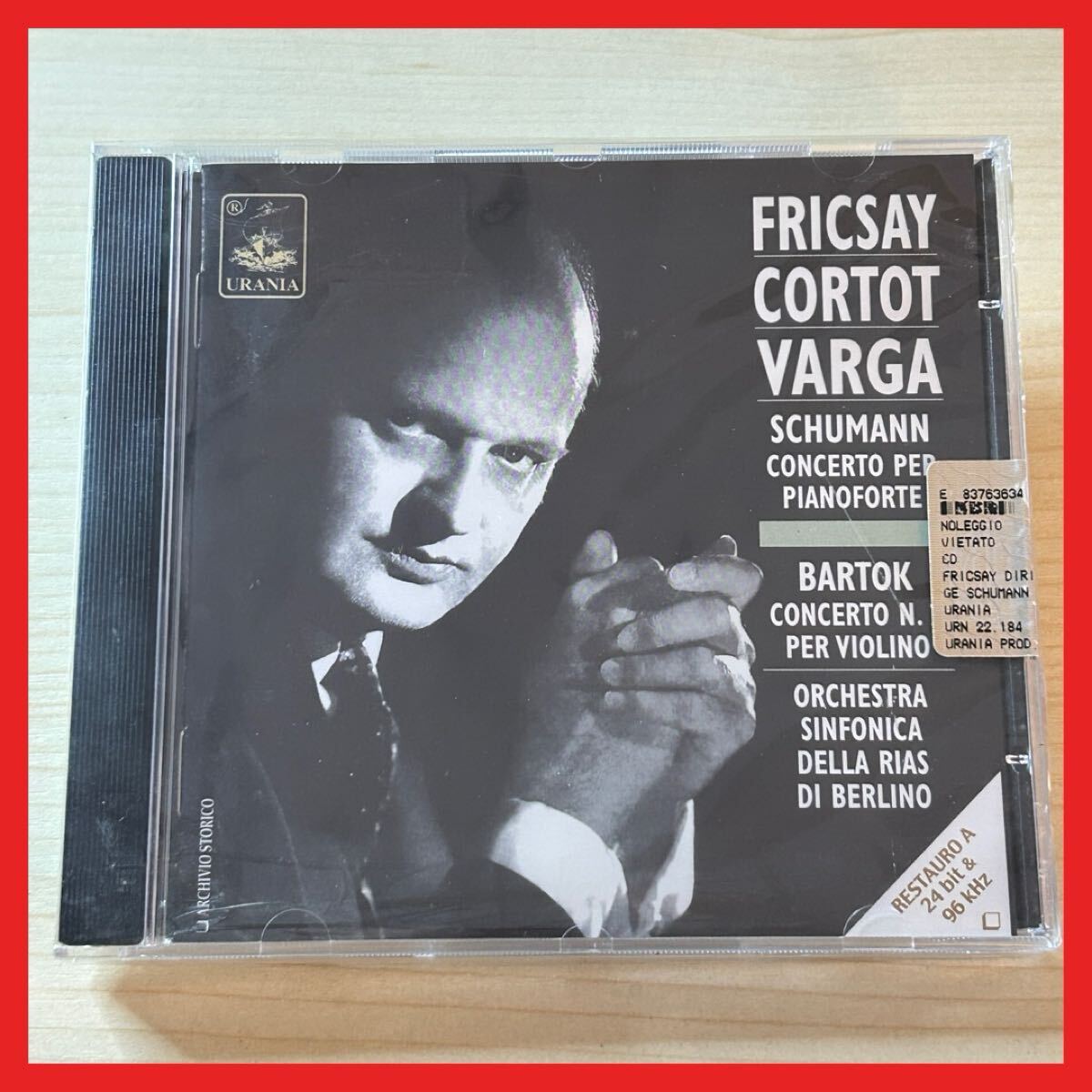 【SC29】CD/【未開封】SCHUMANN & BARTOK CONCERTO FRICSAY CORTOT VARGA フェレンツ・フリッチャイ シューマン バルトーク ピアノ協奏曲拍卖