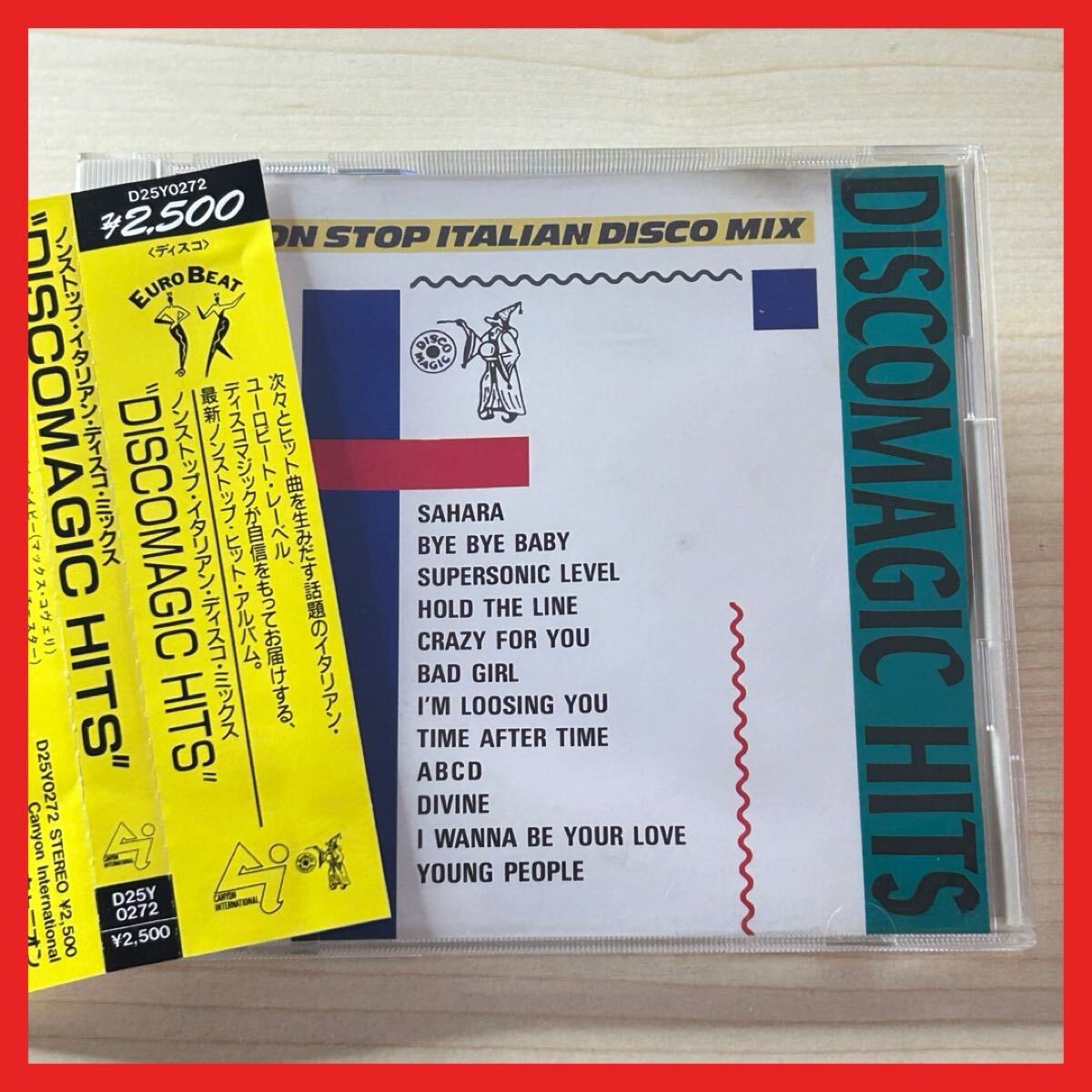 【SC29】CD/【盤面良好・帯付】オムニバス/NON STOP ITALIAN DISCO MIX DISCOMAGIC HITS/アルバム SAHARA BYE BYE BABY拍卖