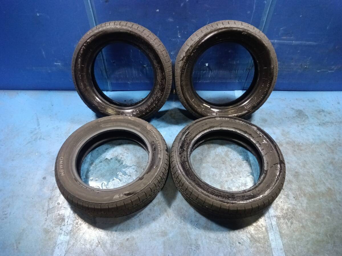 ブリヂストン NEWNO 155/65R14-75H 4本 2023年製造 スリップから3㎜ 1031-12拍卖