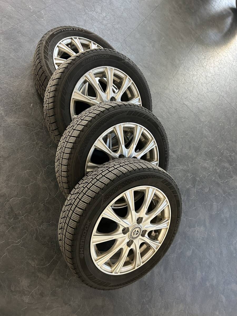 冬のアイテム軽自動車に最適155/65R14バリ溝22年製&wedsアルミセット!格安売り切り!ハンコック製即決あり!拍卖