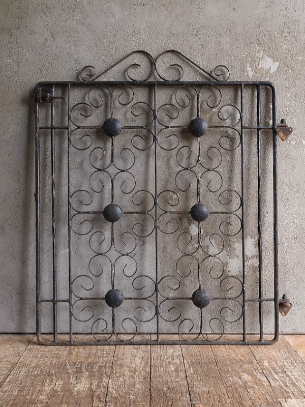 イギリスアンティーク アイアンフェンス ゲート柵 ガーデニング 13266拍卖