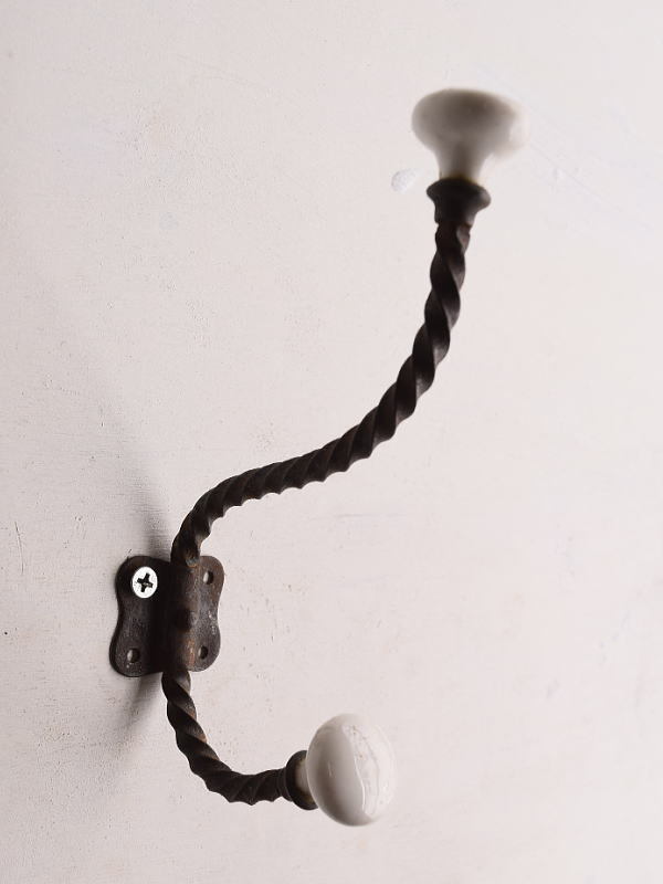 フレンチ アンティーク 鉄製コートフック 13313拍卖