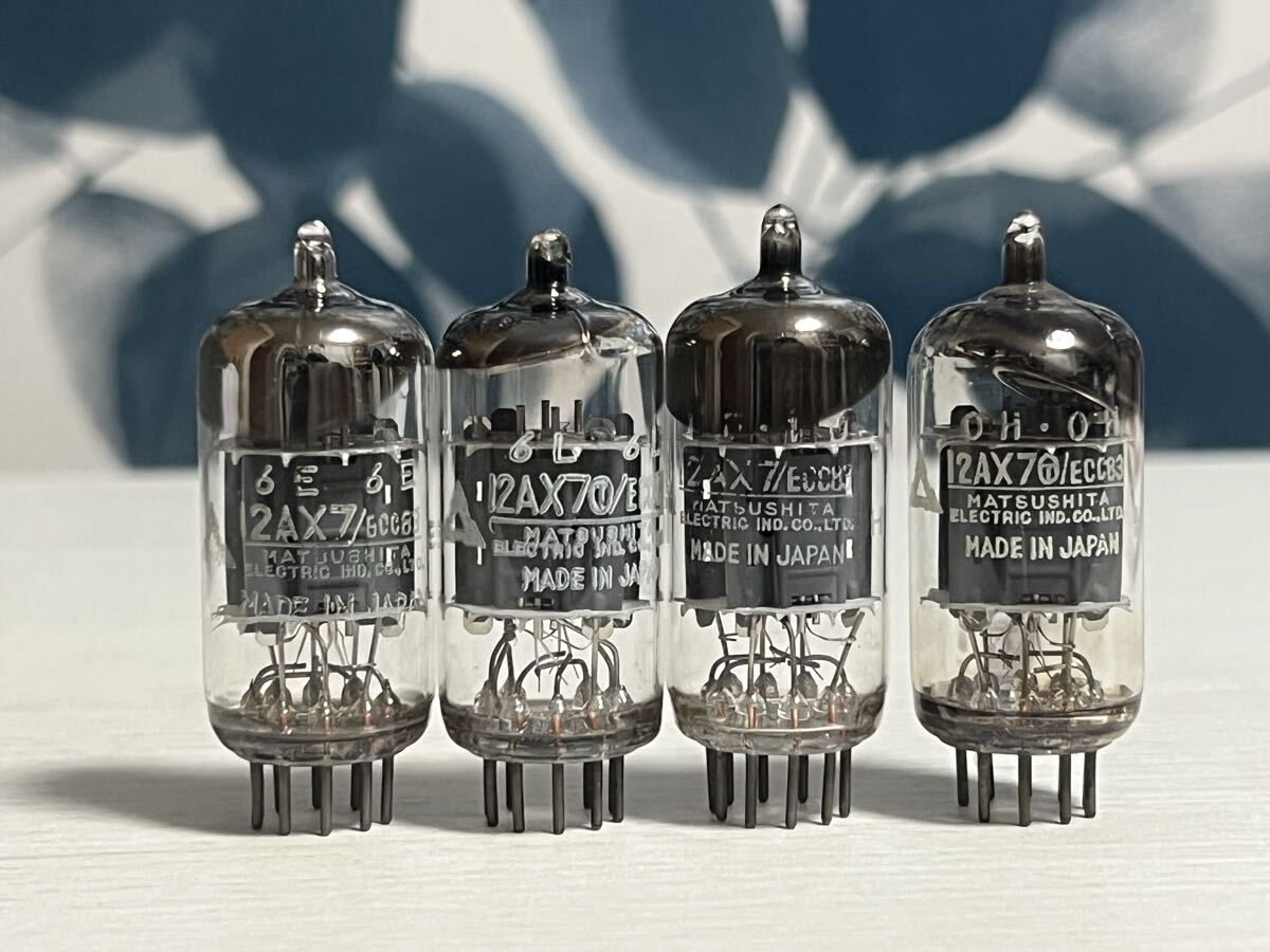 12AX7 ECC83 4本 松下 TV-7にて全数試験済 真空管拍卖