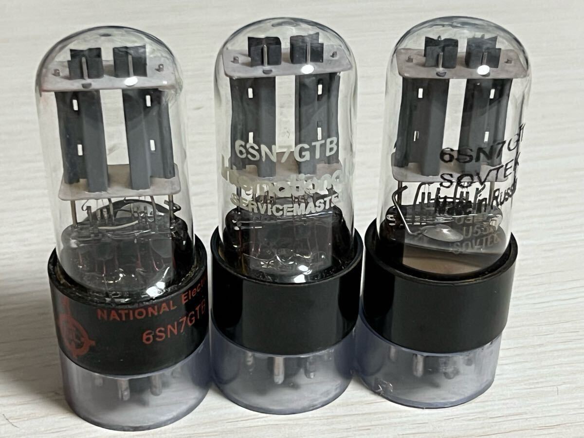 6SN7GTB 3本 各社 試験済み 真空管 未使用に近い拍卖