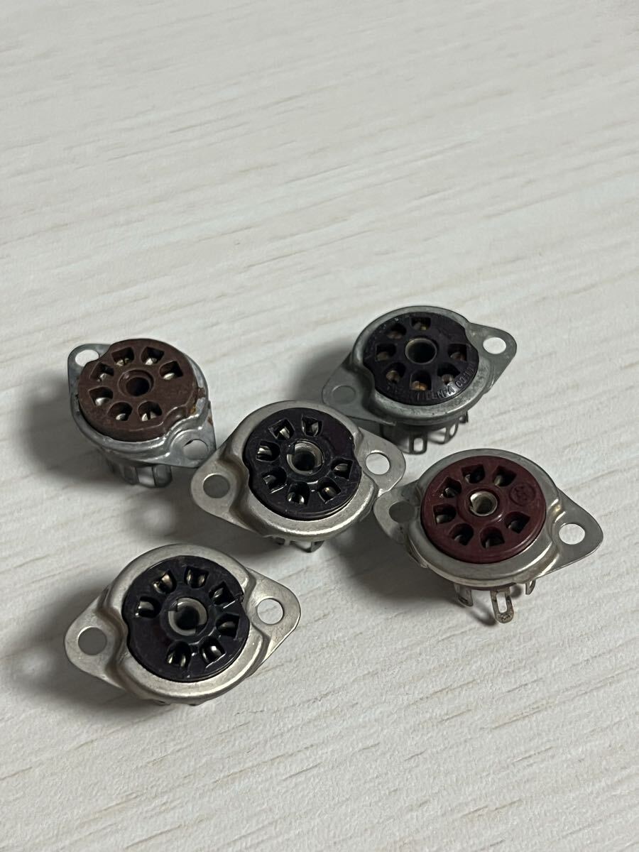 真空管 ソケット 5本 7ピン 7P おそらく未使用拍卖