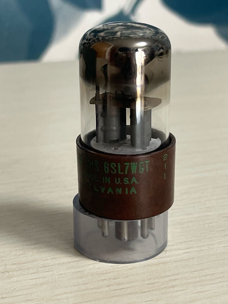 6SL7WGT 1本 SYLVANIA 試験済み 真空管拍卖