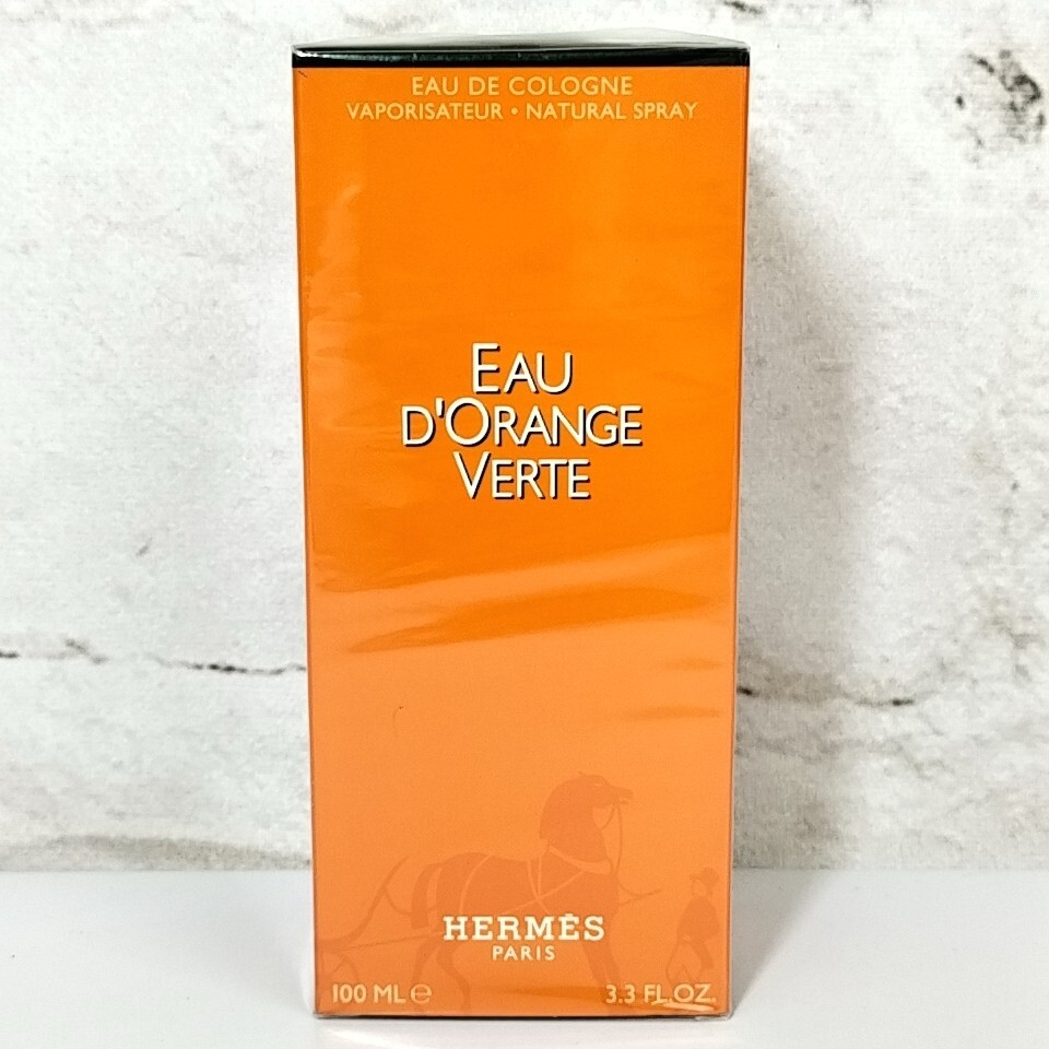 【 HERMES 】 100ml 未開封 EAU D'ORANGE VERTE エルメス オードランジュヴェルト EDC オーデコロン SP スプレー 香水 フレグランス 325拍卖