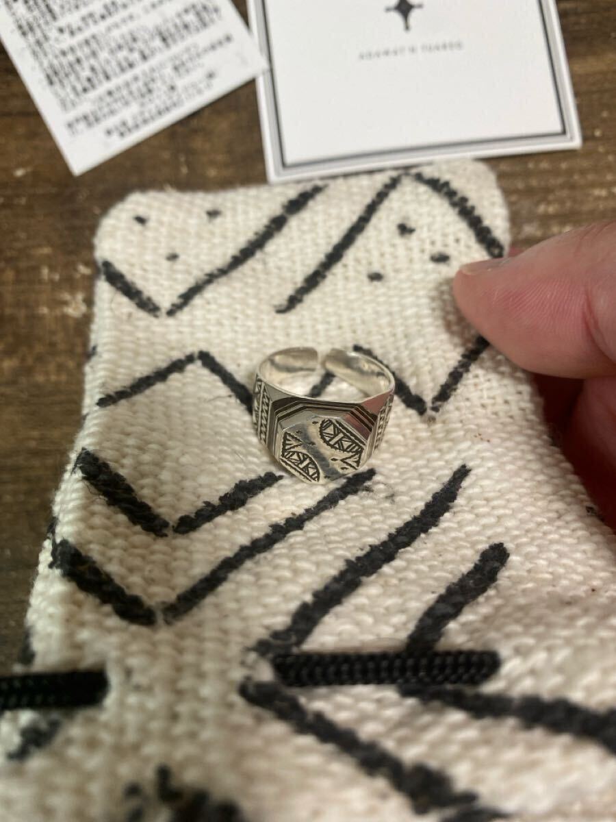 未使用品 Adawat'n Tuareg アダワット トゥアレグ アダワットゥン トゥアレグ シルバーリング Botam Tissght(ボタム ティサット/八角形)拍卖