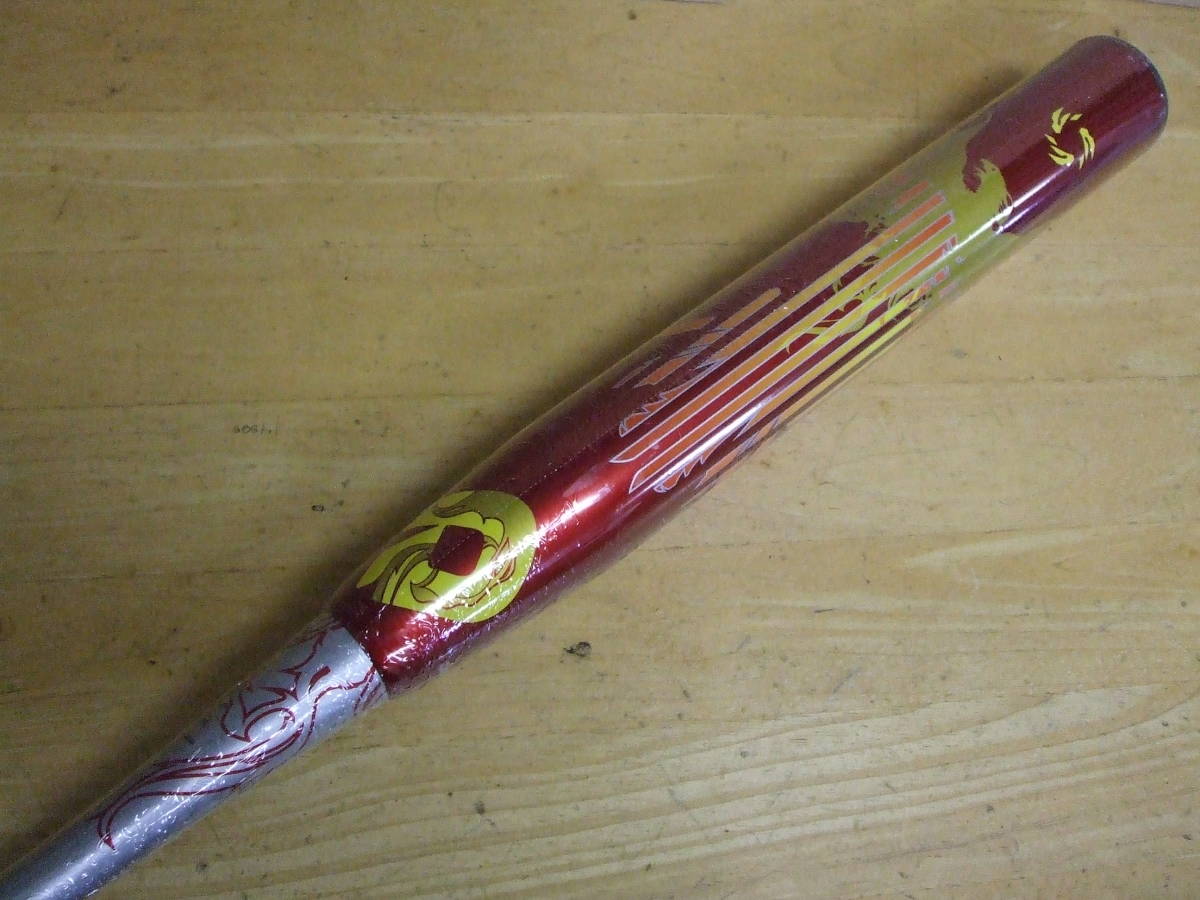 20年モデル!革/ゴム両用 3号ソフトボール用 ディマリニ赤フェニックス 85cm740g 【赤×銀】3 拍卖
