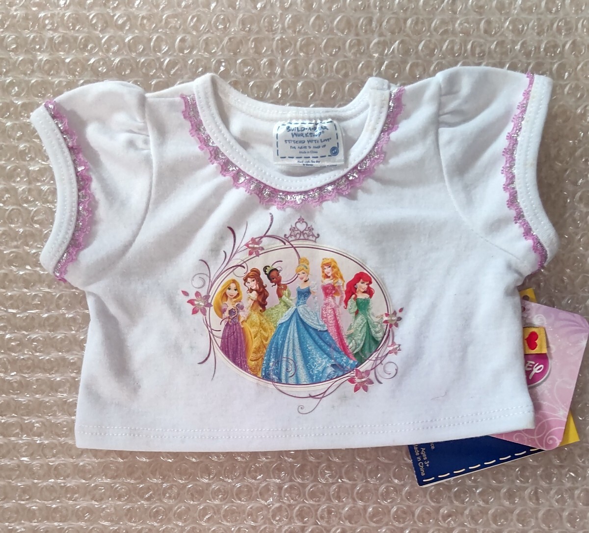 ビルドアベア ディズニープリンセス Tシャツ ぬいぐるみ用拍卖