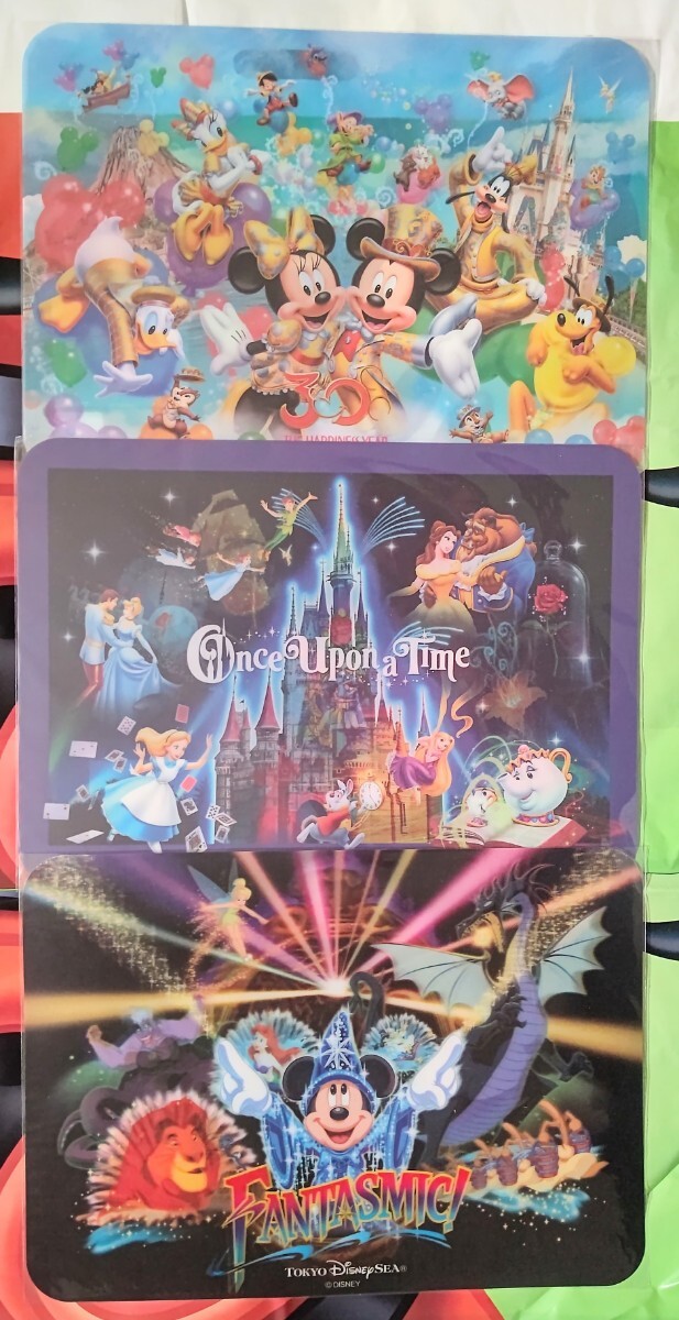 ランチマット ディズニー ランチョンマット ディズニーランド30周年 ワンスアポンアタイム ファンタズミック 3枚セット バラ売り不可拍卖