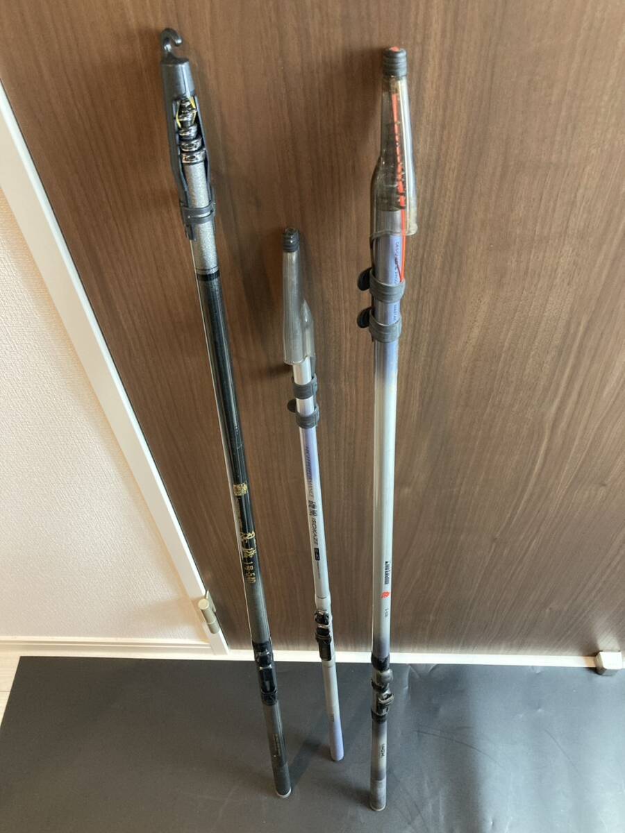 釣り竿3本まとめ売り 忍磯 1号-540 DAIWA ダイワ HIGH PERFORMANCE ハイパフォーマンス 磯風 ISOKAZE 2-40 宇崎日新 KIHO GRANDE 磯 2-530拍卖