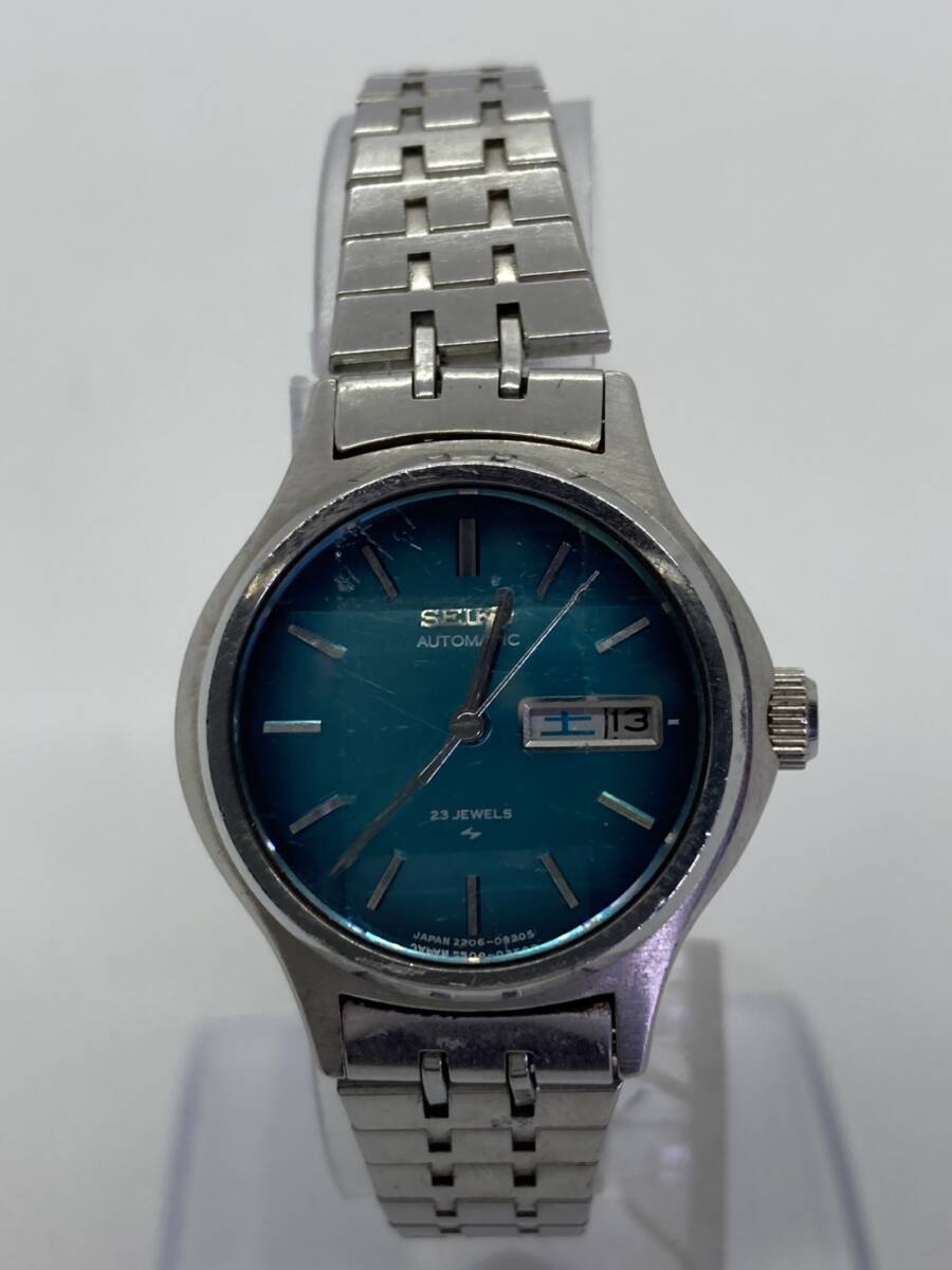 稼働品 1970年代 アンティーク SEIKO セイコー ジョイフル 23石 手巻き レディース腕時計2206-0620 中古 6面カットガラス ヴィンテージ拍卖