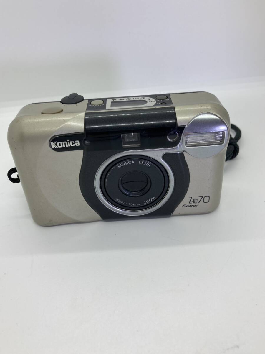 Konica Z-up 70 SUPER コニカ コンパクトフィルムカメラ シルバー 銀ブラック 黒 動作未確認 現状品拍卖
