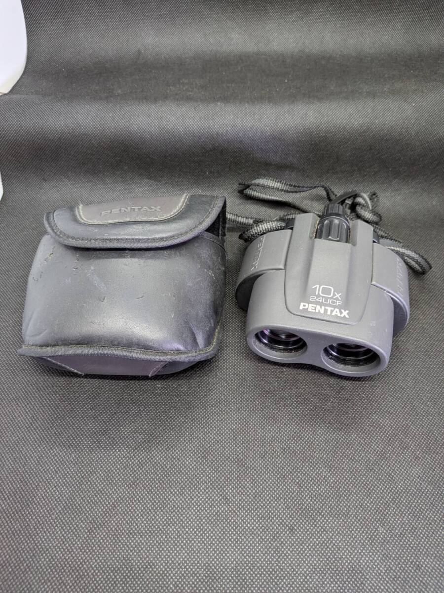 PENTAX ペンタックス 双眼鏡 10x 24UCF 10×24 6° ブラック ソフトケース付き ストラップ付き 現状品 376232拍卖