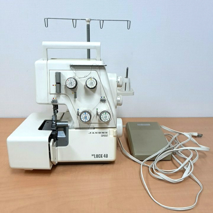 1円 ジャノメ MYLOCK 4D JANOME MODEL 234D 裁縫 ミシン 手工芸 ロックミシン lock拍卖
