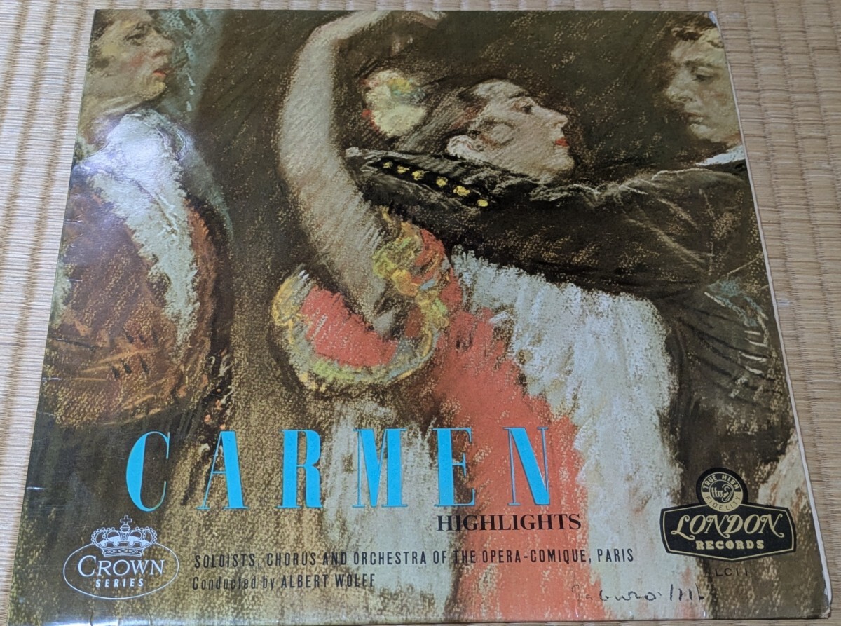 LP:ヴォルツ/パリ・オペラ・コミック合唱団&管弦楽団/ビゼー 歌劇「カルメン」ハイライツ拍卖