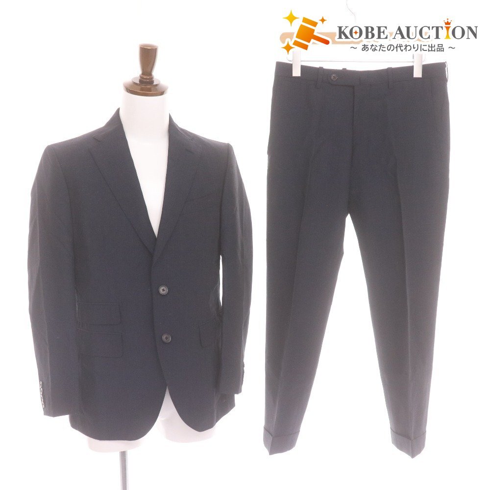 ■ HAVANA Marzotto ハバナ マルゾット スーツ セットアップ 上下 長袖 ジャケット アウター 46-8Drop S~M ボトムス パンツ S ネイビー系拍卖