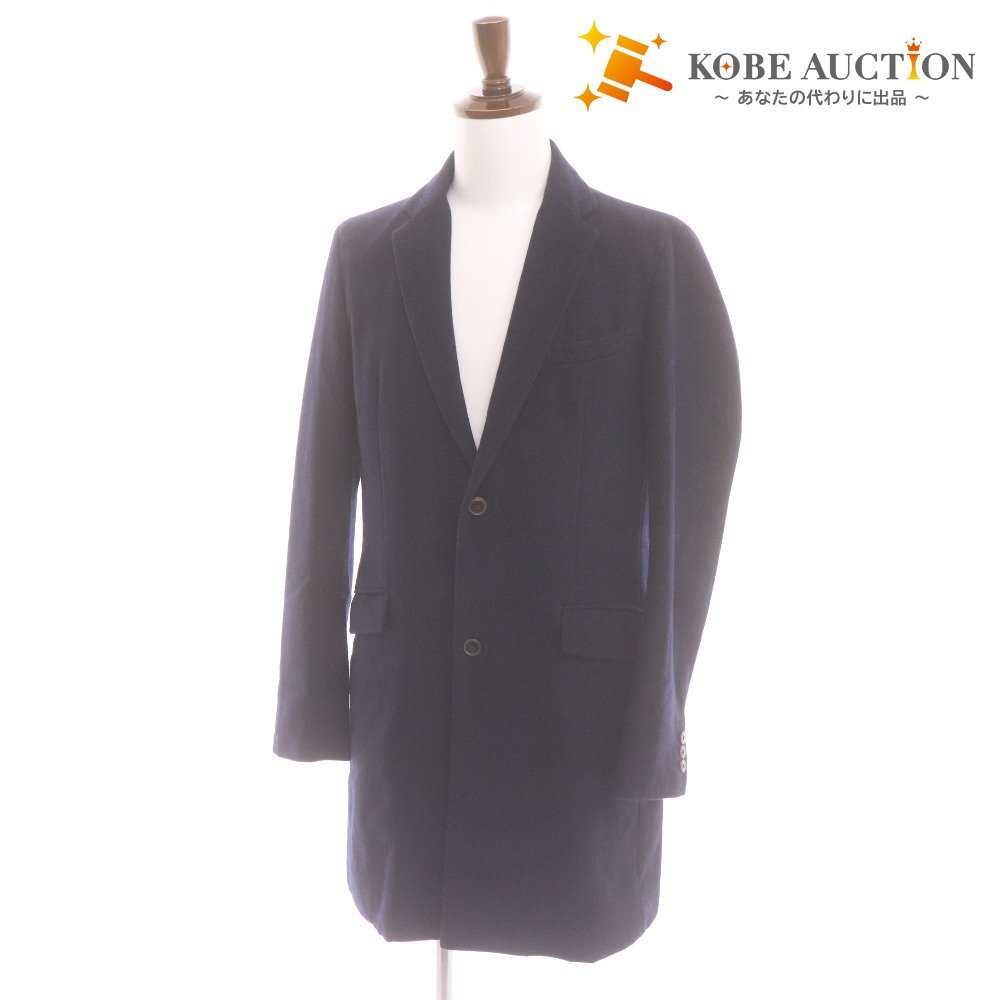 ■ Vital MONSIEUR NICOLE ヴィタル ムッシュニコル テーラードジャケット 長袖 アウター 襟 フロントボタン メンズ 48(L) ダークネイビー拍卖