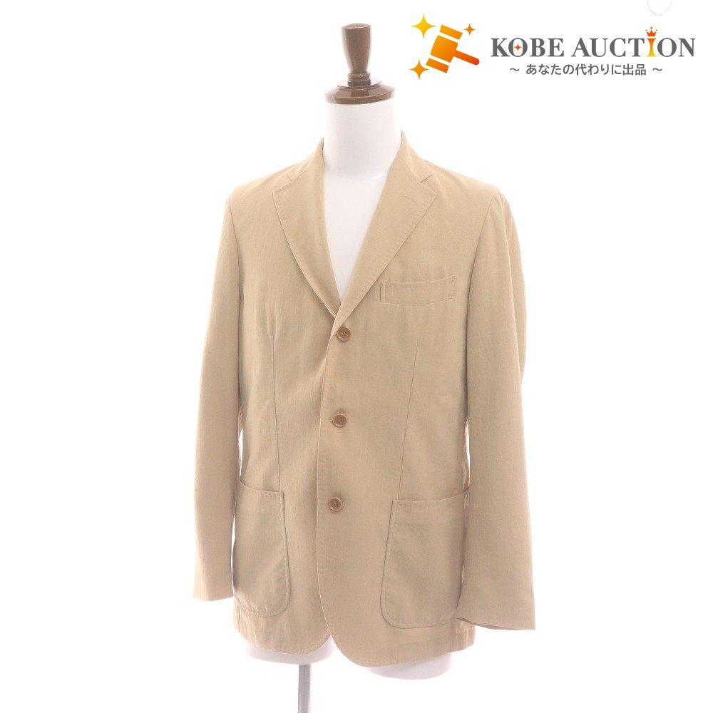 ■ RING JACKET Salon de GW リングジャケット テーラードジャケット 長袖 アウター 襟 フロントボタン 胸ポケット メンズ M ベージュ系拍卖