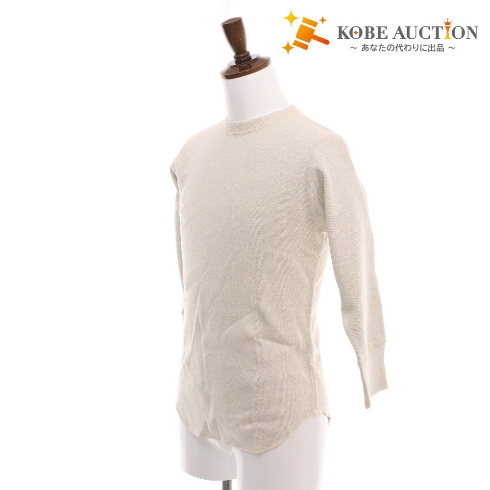 ■ FREEWHEELERS フリーホイーラーズ トレーナー スウェット シャツ トップス 丸首 Lot 1115001 メンズ 38 ホワイト系 ライトグレー系拍卖