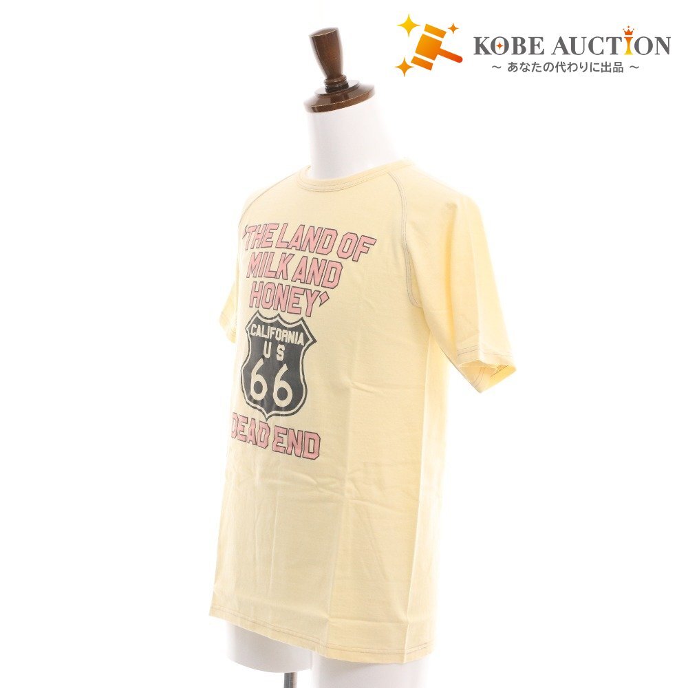 ■ BARNSTORMERS バーンストーマーズ Tシャツ トップス 半袖 丸首 プリント C16-03CR メンズ レディース M アイボリー系拍卖