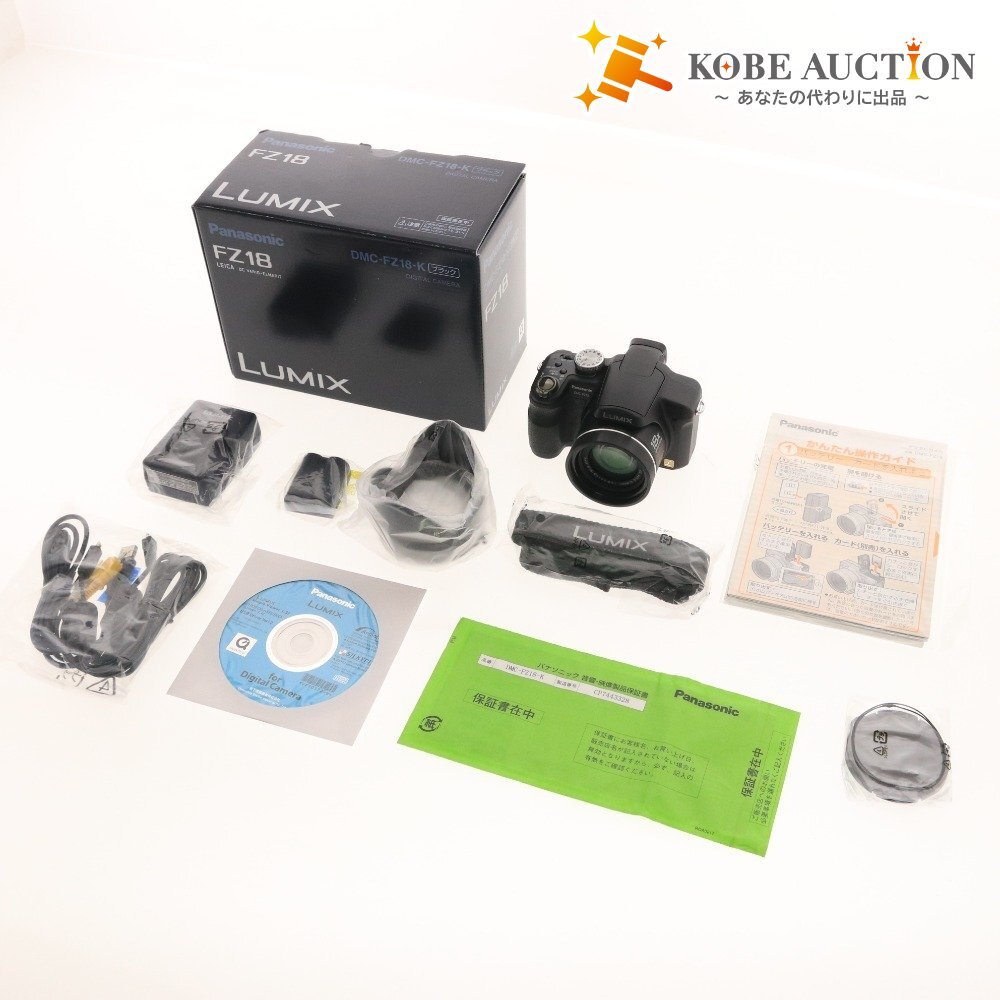 ■ パナソニック ルミックス FZ18 カメラ コンパクトデジタルカメラ 1:2.8-4.2/4.6-82.8 通電確認済み 付属品付き 未使用拍卖