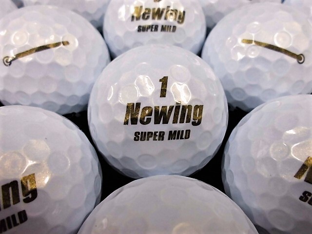 ★良質美品★ニューイング スーパーマイルド Newing『SUPER MILD/MILDⅡ/MILDⅢ』パールホワイト 50個 ロストボール★拍卖