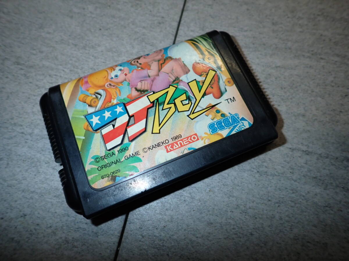 8本まで同梱可 MD メガドライブ DJボーイ 動作確認画面付き G03/F2552拍卖