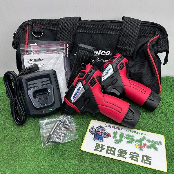 送料無料 ACDelco ドリルドライバー インパクトドライバー コンボツールキット ARD12119/ARI12105 10.8V 【未使用】拍卖