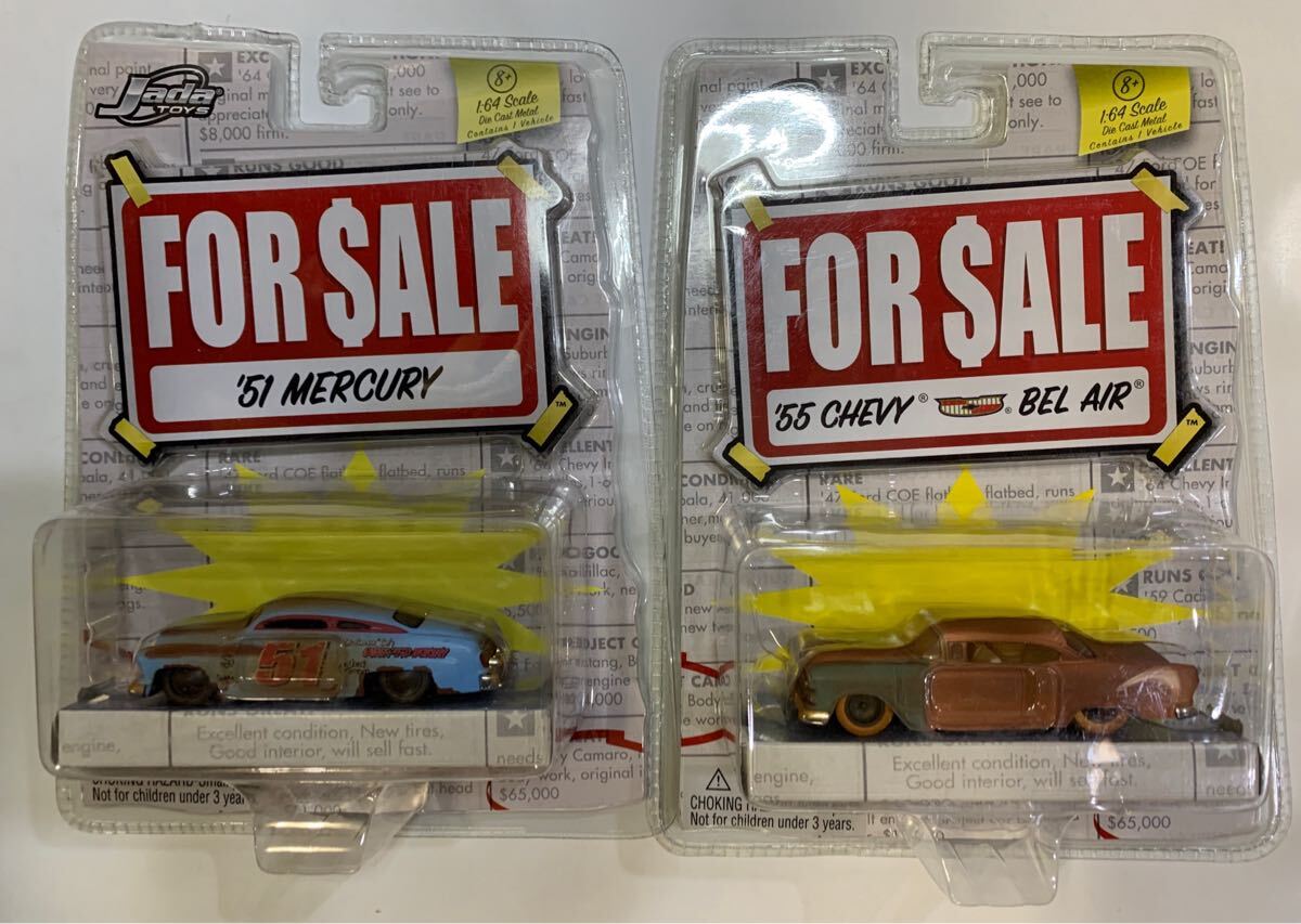 Jada TOYS ジャダトウイズ 1/64 *1951 MERCURY *1955 CHEVY BEL AIR 未開封 計2点拍卖