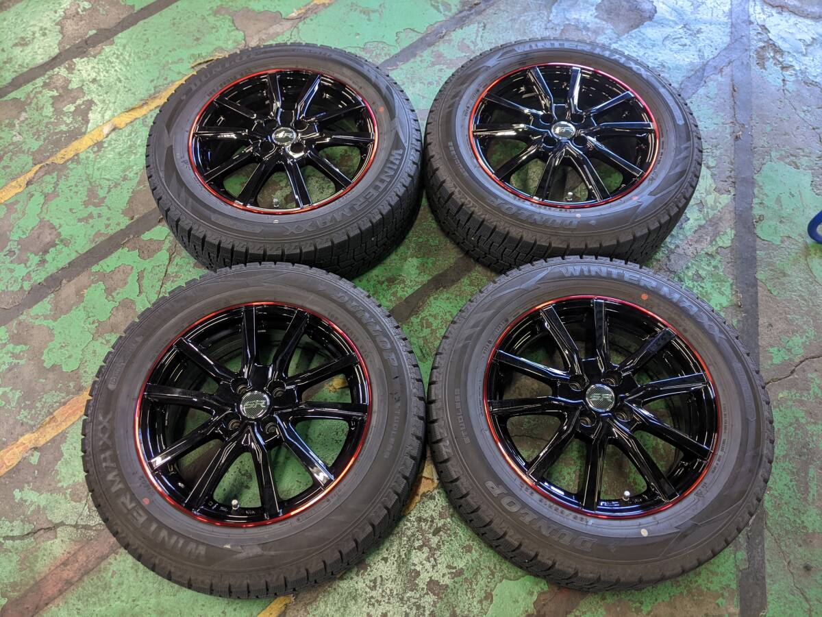 来店受け渡し歓迎♪195/65R16【トヨタ ライズ ダイハツ ロッキー ガソリン車適合サイズ】 スタッドレスセットです。拍卖