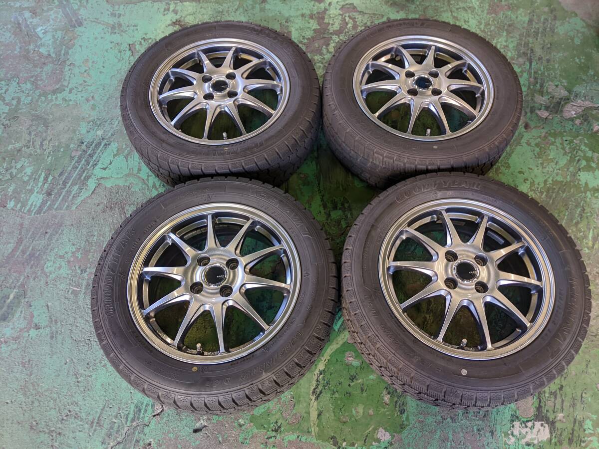 来店受け渡し歓迎♪185/60R15【ホンダ シャトル適合サイズ】 スタッドレスセットです。拍卖