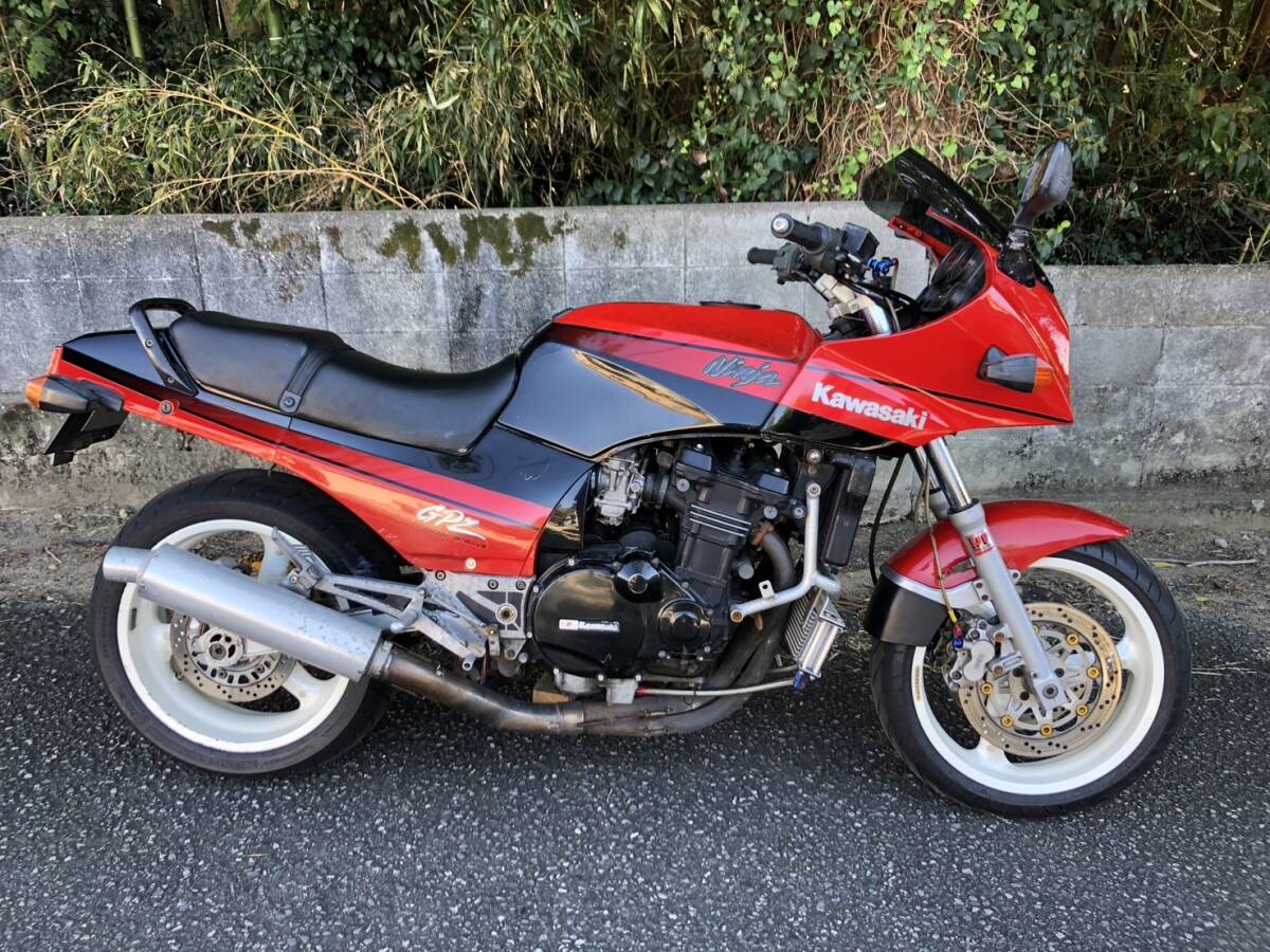 GPZ900R 前後足カスタム 検査有り 距離少 フルエキ オイルクーラー拍卖