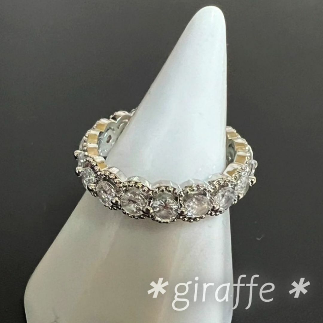 A801 匿名配送 指輪 レディース シルバー ジルコニア リング フリーサイズ サイズ調節可能拍卖