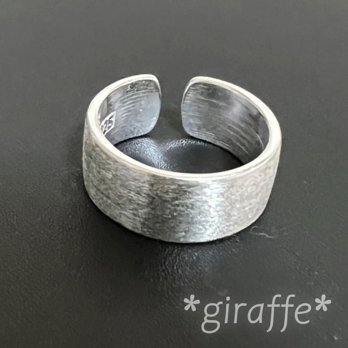 A501 匿名配送 指輪 レディース メンズ s925 リング シルバー つや消し フリーサイズ シンプル 拍卖