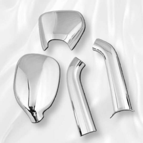 トヨタ ハイエース 200系 ガッツミラー ミラーカバー アンダミラー メッキカバー 4P メッキパーツ HIACE TOYOTA セット 新品拍卖