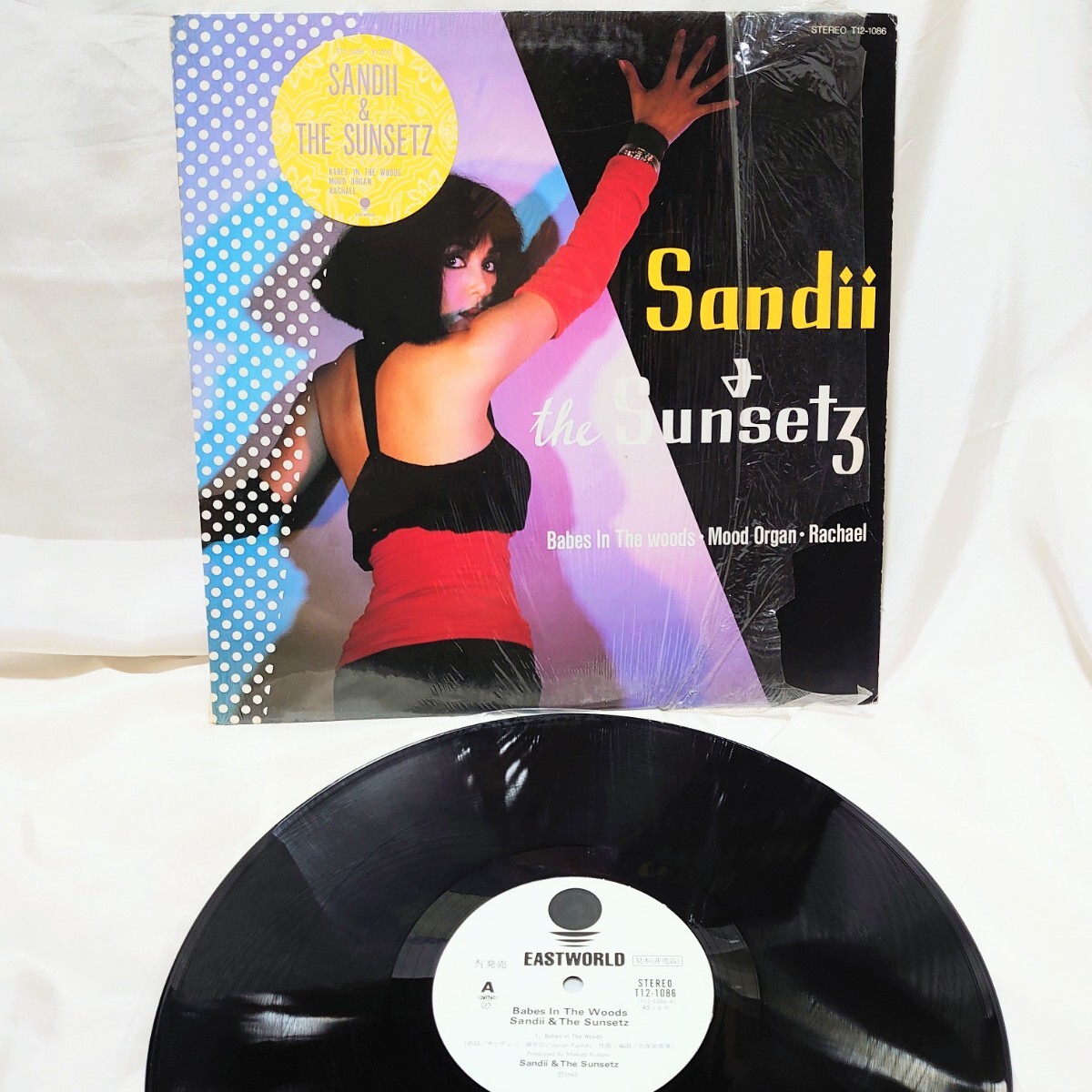 A401【見本盤/12インチ】 サンディー&ザ・サンセッツ / Babes In The Woods T12-1086 坂本龍一 テクノポップ レコード シュリンク拍卖