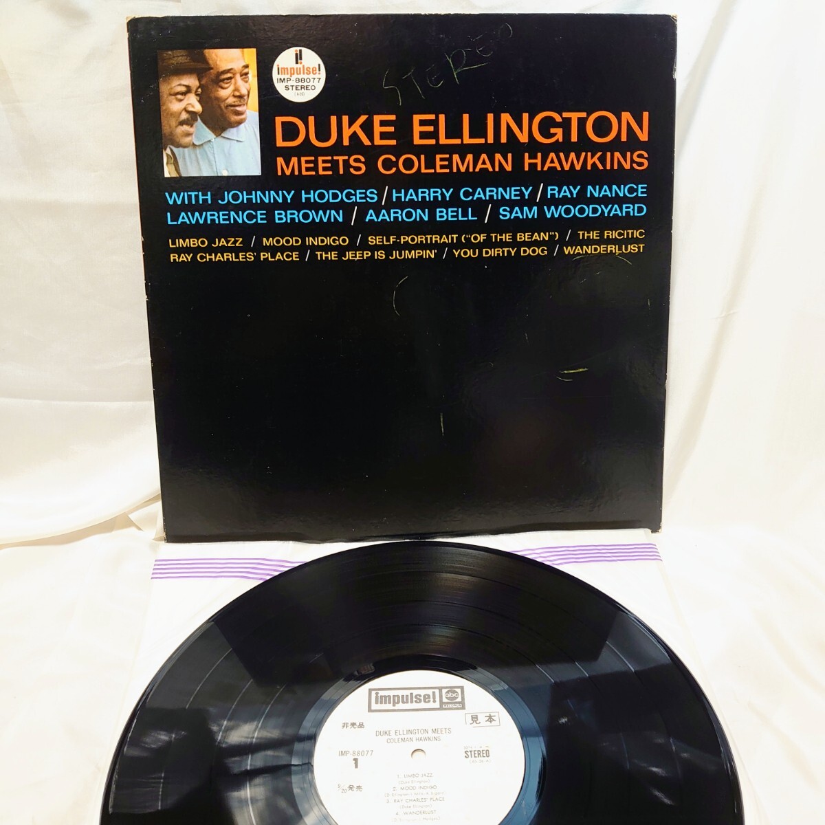 A411【見本盤/LP】 DUKE ELLINGTON MEETS COLEMAN HAWKINS / コールマンホーキンス IMP-88077 洋楽 JAZZ ジャズ 12インチ レコード拍卖