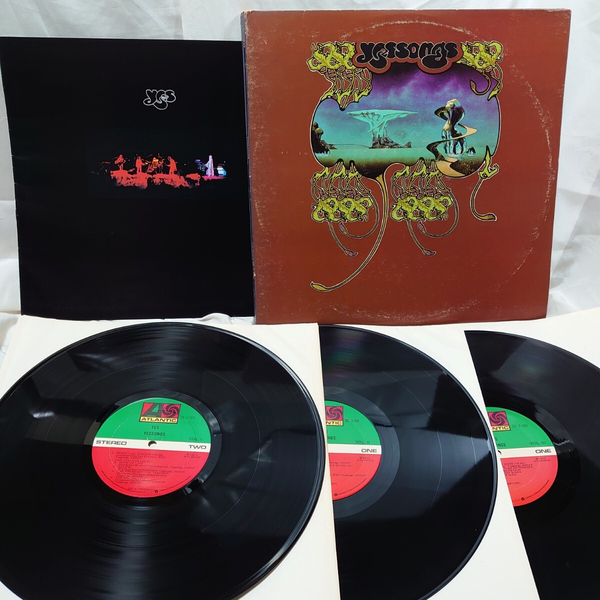 A442【US盤/LP3枚組】 YES イエス / Yessongs イエスソングス SD3-100 洋楽 プログレッシブロック 12インチ レコード拍卖