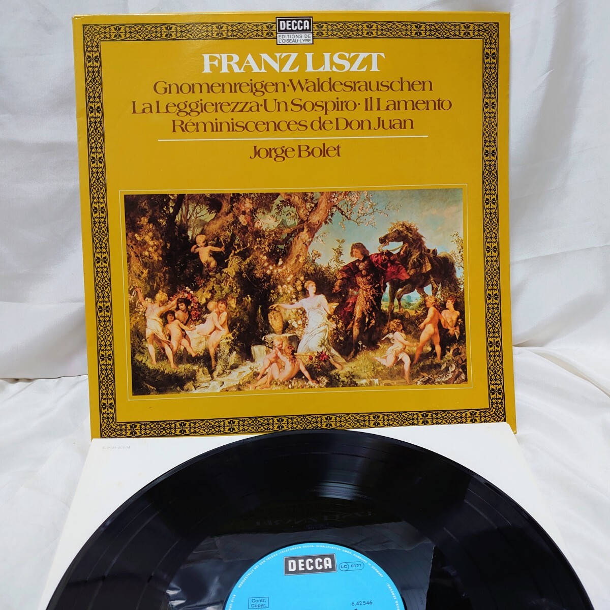 A453【ドイツ盤/LP】 DECCA 6.42546 / FRANZ LISZT リスト / Jorge Bolet ホルヘボレット / CLASSIC クラシック 12インチ レコード拍卖