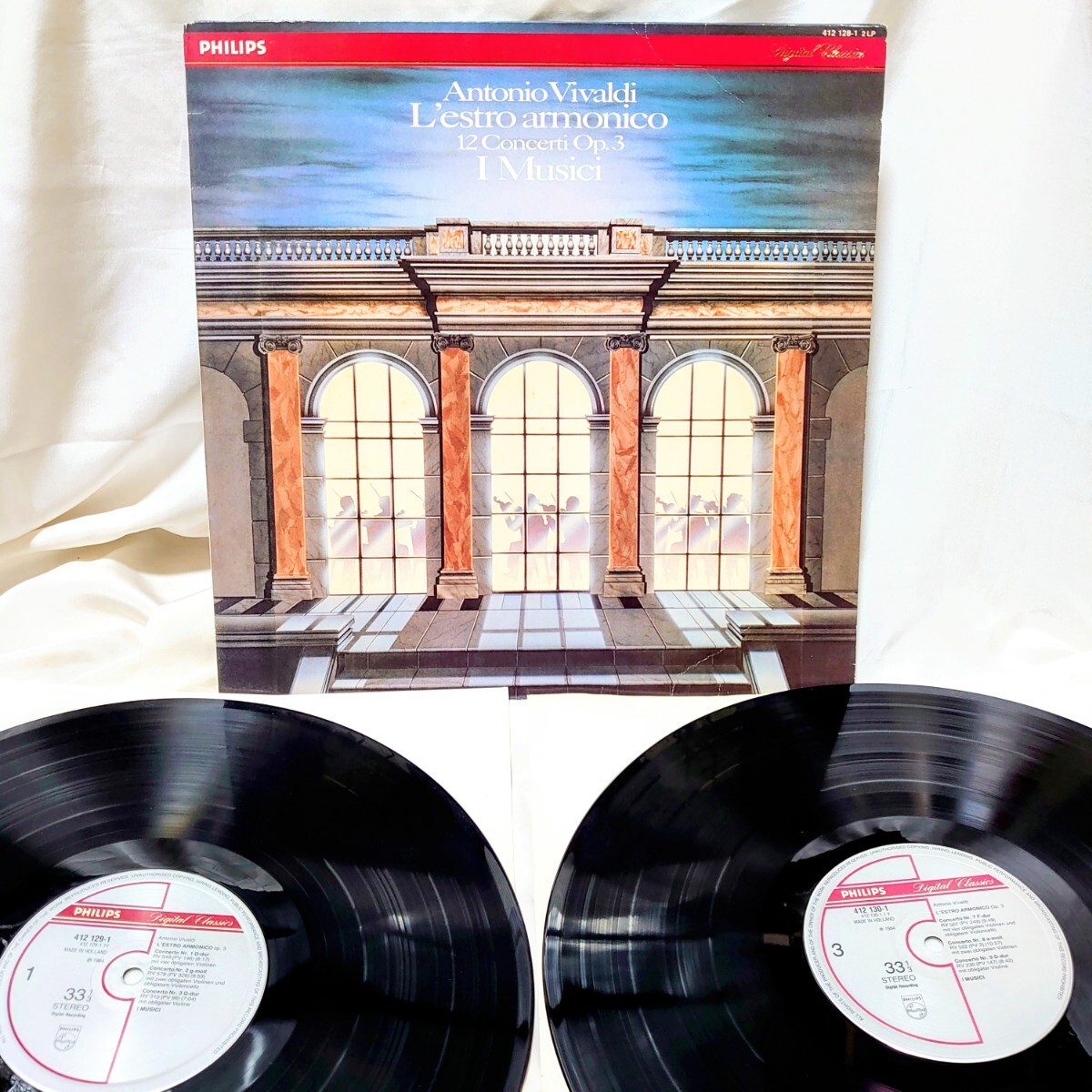 A463【オランダ製/LP2枚組】 I Musici イ・ムジチ合奏団 / Vivaldi Lestro armonico PHILIPS 412128-1 クラシック 12インチ レコード拍卖