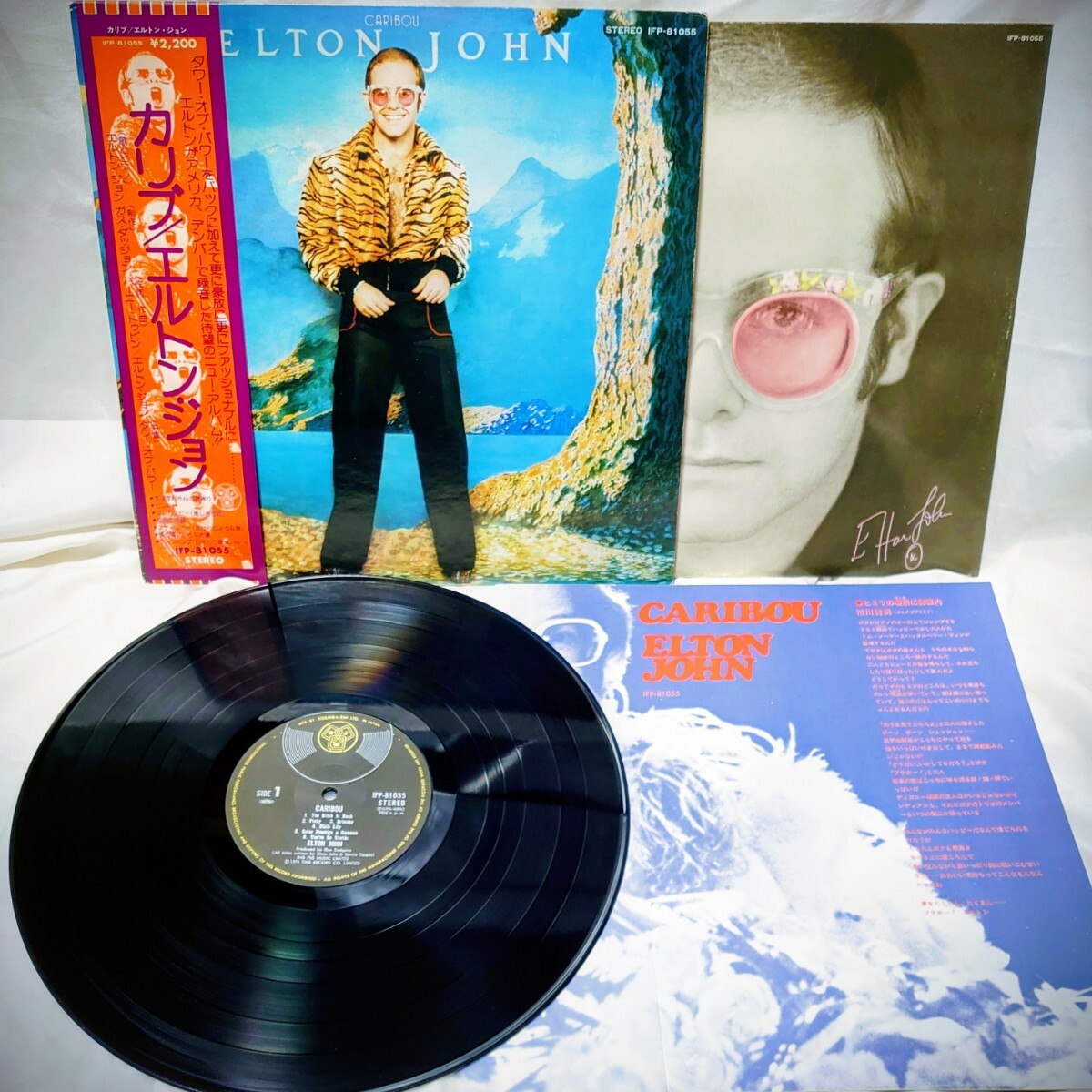A473【LP盤】 エルトンジョン Elton John / カリブ IFP-81055 洋楽 ロック アルバム 12インチ レコード 帯拍卖