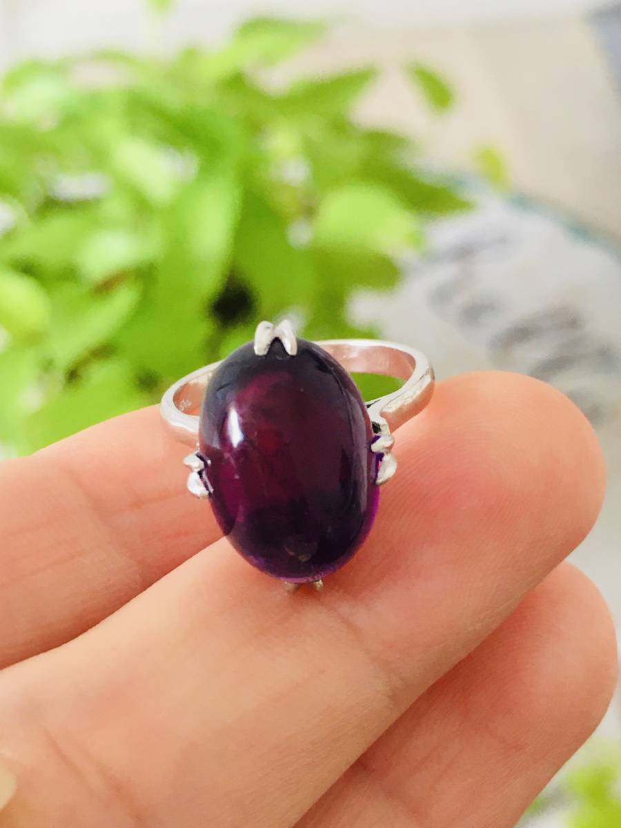 アメシスト リング 指輪 Pt900拍卖