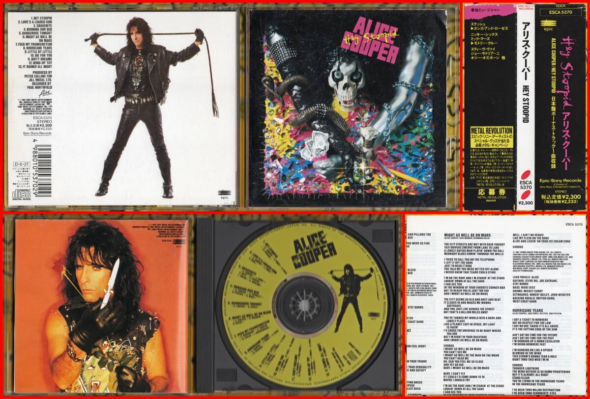 廃盤♪米国産ShockRock≪国内盤帯付CD≫ALICE COOPER(アリス・クーパー)/Hey Stoopid♪JOE SATRIANI♪CHICKENFOOT♪Y&T拍卖
