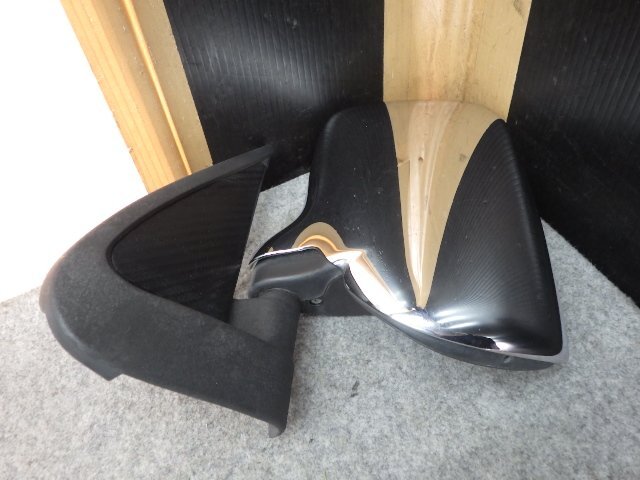 【B】 ダイハツ S201P ハイゼット ハイゼットトラック 手動 ドアミラー サイドミラー 左/助手席 社外品?? メッキカバー付拍卖