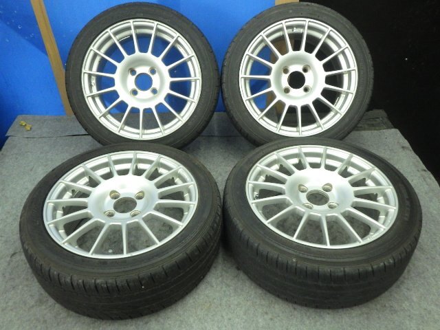 希少 エンケイ ENKEI SPORT RC-T4 アルミホイール 4本セット 15インチ 6.5J +40 4H 4穴 PCD 100 タイヤ 195/45R15拍卖