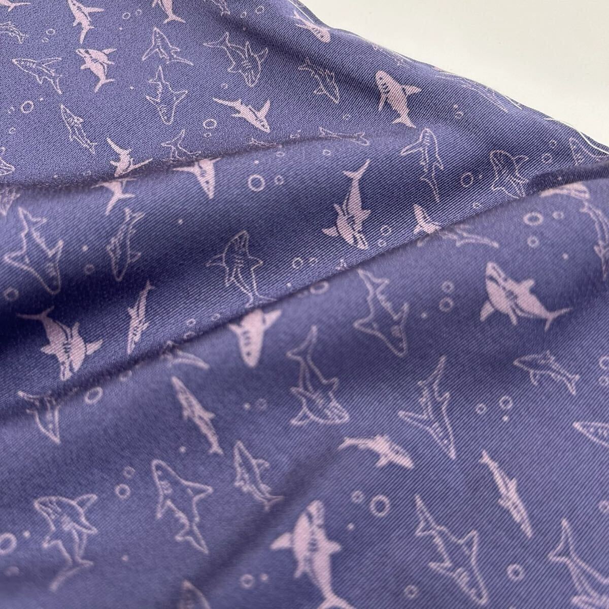 小紋 珍品 裄68 サメ 染め 裄68 正絹 着物 F-450拍卖